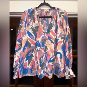 EUC Entro Size‎ Small Oversized Womens Multicolor Women's Top